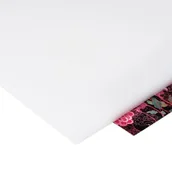 Zawiasy, okucia i inne akcesoria - Szkło z polistyrenu 4 mm mleczna 50 x 25cm Robelit - miniaturka - grafika 1