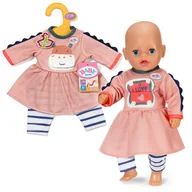Lalki dla dziewczynek - BABY born Sukienka i legginsy w paski dla lalek 36 cm. 838129 - miniaturka - grafika 1