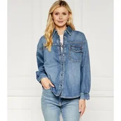 Koszule damskie - Tommy Hilfiger Jeansowa koszula Relaxed fit - miniaturka - grafika 1