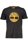 Koszulki męskie - T-SHIRT MĘSKI Z KRÓTKIM RĘKAWEM TIMBERLAND CZARNY - miniaturka - grafika 1