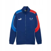 Bluzy męskie - PUMA BLUZA BMW MMS SWEAT JACKET niebieska męska na suwak M - miniaturka - grafika 1
