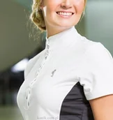 Koszulki jeździeckie - Koszulka konkursowa damska Arctic - HKM - miniaturka - grafika 1