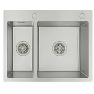 Zlewozmywaki - Stellman Zlewozmywak stalowy dwukomorowy STEEL 5648 Inox - miniaturka - grafika 1