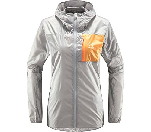 Haglöfs 605237_4TL L.I.M SHIELD HOOD DAMSKA kurtka DAMSKA CONCRETE/SOFT ORANGE, rozmiar S