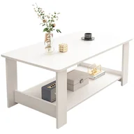 Biurka - ��AWA STOLIK BIA��Y KAWOWY NOWOCZESNY Z P����K�� SALON POK��J LOFT DU��Y 100 CM - miniaturka - grafika 1