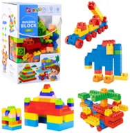 Klocki - Zestaw Klocki Konstrukcyjne Przestrzenne Kolorowe 260 el. LEAN Toys - miniaturka - grafika 1