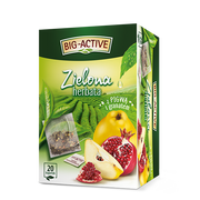 Herbata - Bio-Active Big-Active Zielona herbata z pigwą i granatem 34 g (20 torebek) - miniaturka - grafika 1