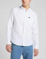Koszule męskie - Lee Button Down Męska Koszula Bright White L880Kulj-5Xl - miniaturka - grafika 1