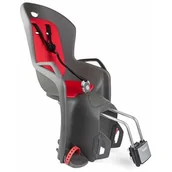Foteliki rowerowe - Fotelik rowerowy HAMAX Amiga Szaro-czerwony - miniaturka - grafika 1