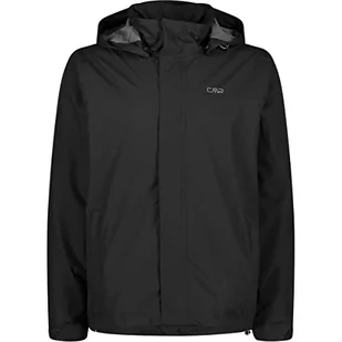 CMP męska kurtka przeciwdeszczowa z odpinanym kapturem, Czarny, 54 - Kurtki męskie - miniaturka - grafika 1