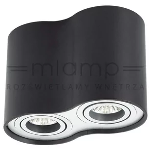 Auhilon Deco Lighting Deco Lighting Lampa Sufitowa Plafon TUBA NERO Biały C1234-2L - Lampy sufitowe - miniaturka - grafika 1