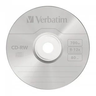 Verbatim Płyty CD-RW 700MB 12x (cake 10 szt.) 43480 - Nośniki danych - miniaturka - grafika 1