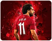 Podkładki pod mysz - PODKŁADKA POD MYSZKĘ MOHAMED SALAH Z IMIENIEM 23x19CM DO LAPTOPA - miniaturka - grafika 1