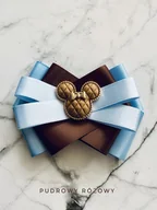 Broszki - Czekoladowo -błękitna Brosza MICKEY New - miniaturka - grafika 1