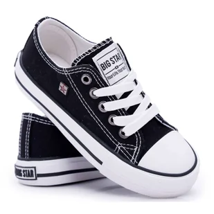 Trampki Dziecięce Big Star Czarne FF374206 - Buty dla dziewczynek - miniaturka - grafika 1