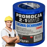 Folie i taśmy malarskie - Blue Dolphin Taśma malarska ZESTAW 2szt. PCV ZEWNĘTRZNA 48mm x 50m - miniaturka - grafika 1