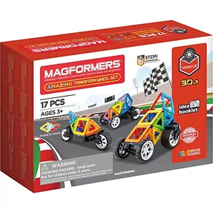 Magformers 17-częściowy zestaw magnetyczny "Amazing Transform Wheel" - 3+ - Klocki - miniaturka - grafika 1