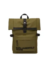 Plecaki - Karl Lagerfeld International B.V. Męski plecak Utility Coated Roll, czarny, czarny, jeden rozmiar - miniaturka - grafika 1