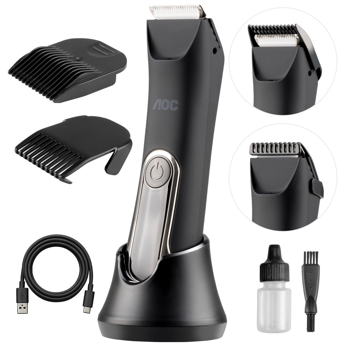 Trymer golarka maszynka AOC PHT-144 LED ceramiczne ostrze IPX7