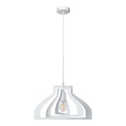 Lampy sufitowe - Lampa wisząca, żyrandol, Justyna, 42x110 cm, biały - miniaturka - grafika 1