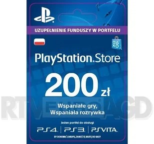 Sony PlayStation Network 200 PLN - Kody i doładowania cyfrowe - miniaturka - grafika 1