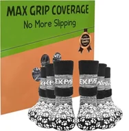 Skarpetki dla dzieci - EXPAWLORER antypoślizgowe skarpetki dla psów zapobiegające lizaniu łap, buty dla psów na gorącą/zimną nawierzchnię, najlepsza przyczepność na drewnianych podłogach, buciki dla psów małych, średnich, - miniaturka - grafika 1