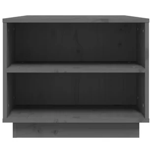 Stolik kawowy, szara, 90x49x40,5 cm, lite drewno sosnowe - Ławy i stoliki kawowe - miniaturka - grafika 7