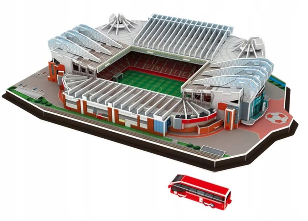 2 x PUZZLE 3D STADION PIŁKARSKI OLD TRAFFORD MANCHESTER UNITED 138 ELEMENTÓ