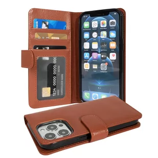 Pokrowiec Do Apple Iphone 13 Pro Max W Brązowy Koniak Etui Ochronny Magnet Obudowa Case Cover Cadorabo - Etui i futerały do telefonów - miniaturka - grafika 1