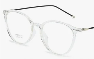Okulary minusy kocie przezroczyste korekcyjne -4 - Okulary korekcyjne, oprawki, szkła - miniaturka - grafika 1