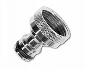 Inne akcesoria do nawadniania - BRADAS Przyłącze na kran GW 3/4"" mosiądz niklowany 3196 GKK0034 - miniaturka - grafika 1