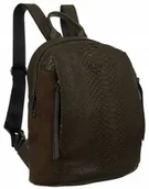 Plecaki - Plecak damski ze wzorem imitującym skórę krokodyla — David Jones - miniaturka - grafika 1