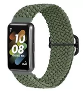 Akcesoria do smartwatchy - Opaska pasek bransoletka NYLON LOOP Huawei Band 8 / Band 9 zielona - miniaturka - grafika 1