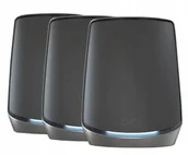Wzmacniacze sygnału wifi - System NETGEAR Orbi WiFi 6 Mesh WLAN (RBK863SB) z 2 wzmacniaczam 540 m² - miniaturka - grafika 1