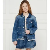 Kurtki i płaszcze dla dziewczynek - Guess Kurtka jeansowa | Oversize fit - miniaturka - grafika 1