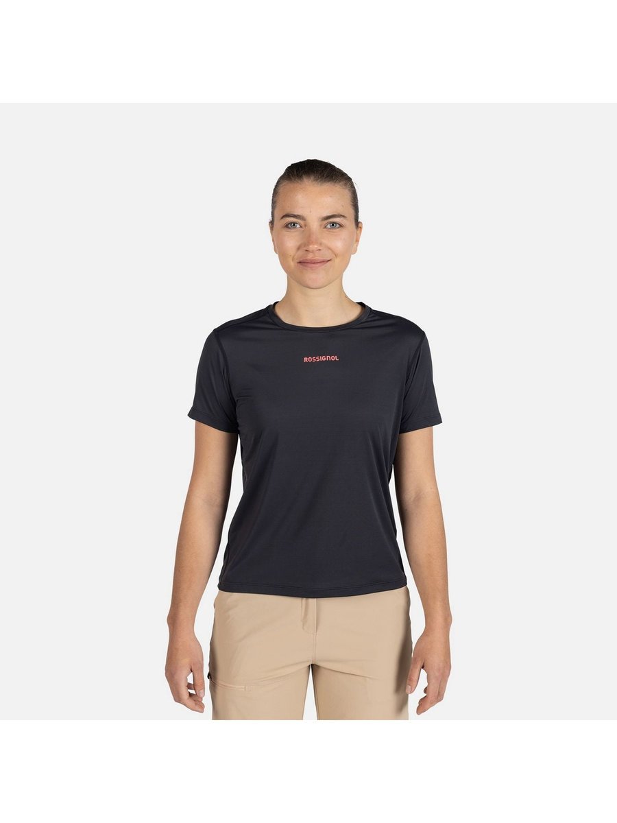 Koszulka do biegania damska ROSSIGNOL W Sidelhorn Tee czarny XS