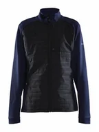 Kurtki damskie - Craft ADV Unify Hybrid Jacket damska kurtka przejściowa XXL, granatowa/czarna, lekka kurtka z funkcjonalnego materiału, z 2 kieszeniami i 1 kieszenią na piersi, lekka kurtka damska - miniaturka - grafika 1