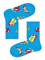 Skarpetki damskie - Happy Socks Skarpety "Rolling stones" w kolorze błękitnym - miniaturka - grafika 1