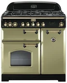 Kuchenki gazowo-elektryczne - Falcon Classic Deluxe 90 Oliwkowy mosiądz - miniaturka - grafika 1