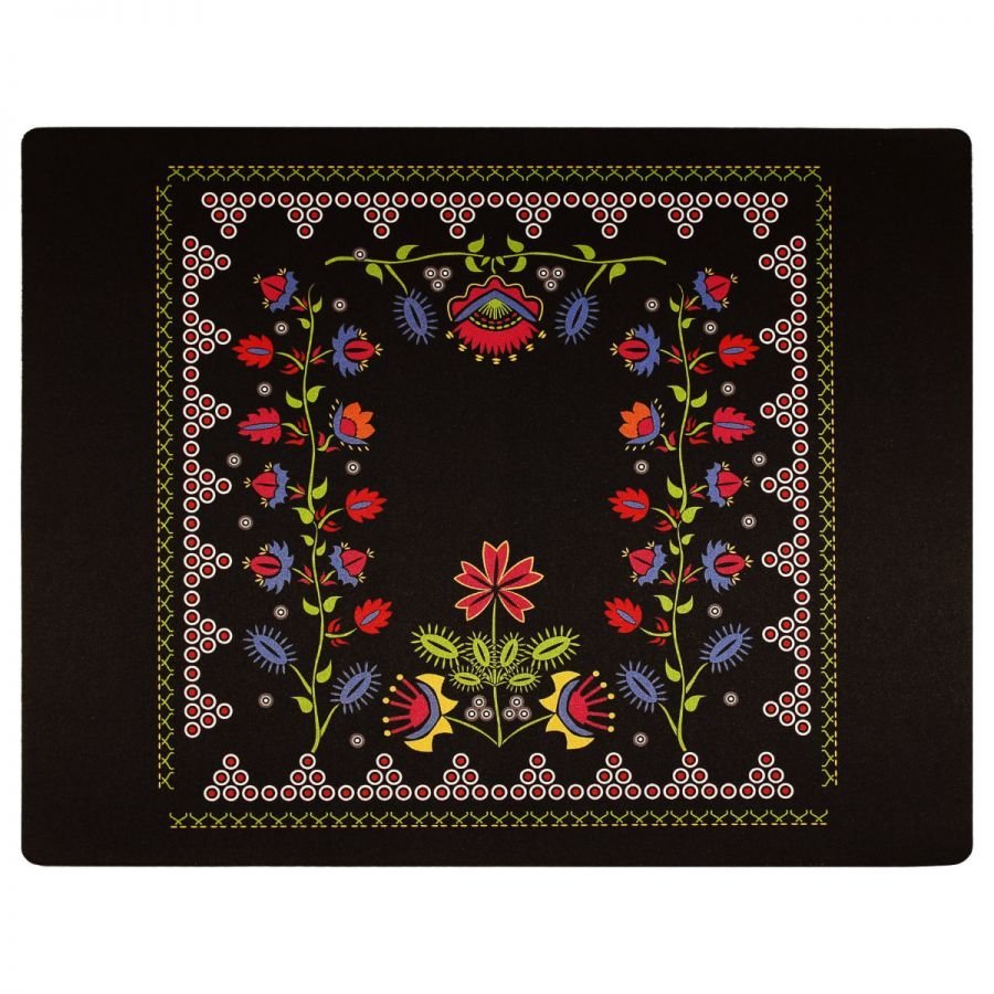 Podkładka pod mysz folk krakowski Brzesko 48 x 38 cm czarna