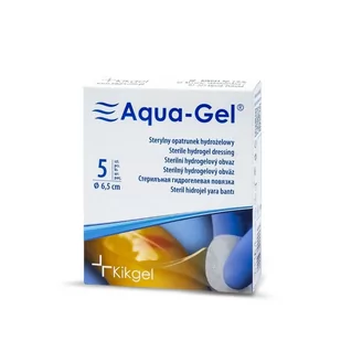 Kikgel Opatrunek hydrożelowy AQUA-GEL okrągły o średnicy 6,5 cm, 5 szt. NN-MKI-AO06-001 - Apteczki i materiały opatrunkowe Kikgel Opatrunek hydrożelowy AQUA-GEL okrągły o średnicy 6,5 cm, 5 szt. NN-MKI-AO06-001 - Apteczki i materiały opatrunkowe - miniaturka - grafika 1