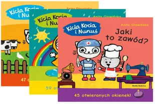 Pakiet Kicia Kocia i Nunuś Kto mieszka w zagrodzie, W co się ubierzemy, Jaki to zawód - Anita Głowińska - książka - Baśnie, bajki, legendy - miniaturka - grafika 1