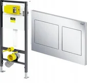 Stelaże i zestawy podtynkowe do WC - Viega Prevista Dry zestaw stelaż podtynkowy WC + przycisk spłukujący chrom 792596 - miniaturka - grafika 1