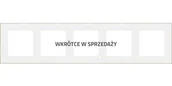 Klawisze i ramki - Ramka 5-krotna DUO: Biała, podstawa złota, SIMON55 - miniaturka - grafika 1