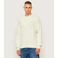 Swetry męskie - Guess Jeans Sweter Relaxed fit z dodatkiem wełny - miniaturka - grafika 1