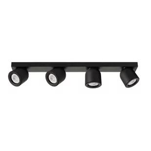 Italux Lampa sufitowa NUORA SPL-2855-4B-BL metalowa OPRAWA plafon regulowane reflektorki na listwie czarne SPL-2855-4B-BL - Lampy sufitowe - miniaturka - grafika 1