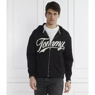 Tommy Jeans Bluza LETTERMAN ZIPTRU EXT | Relaxed fit - Bluzy męskie - miniaturka - grafika 1