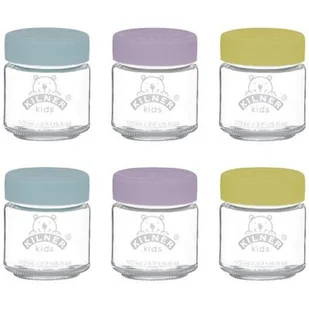 Kilner KIL Zestaw 6 słoików na posiłki dla dzieci 110ml 0025.016 - Pojemniki kuchenne - miniaturka - grafika 1
