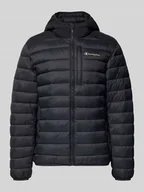 Kurtki męskie - Kurtka pikowana z kapturem i logo - miniaturka - grafika 1