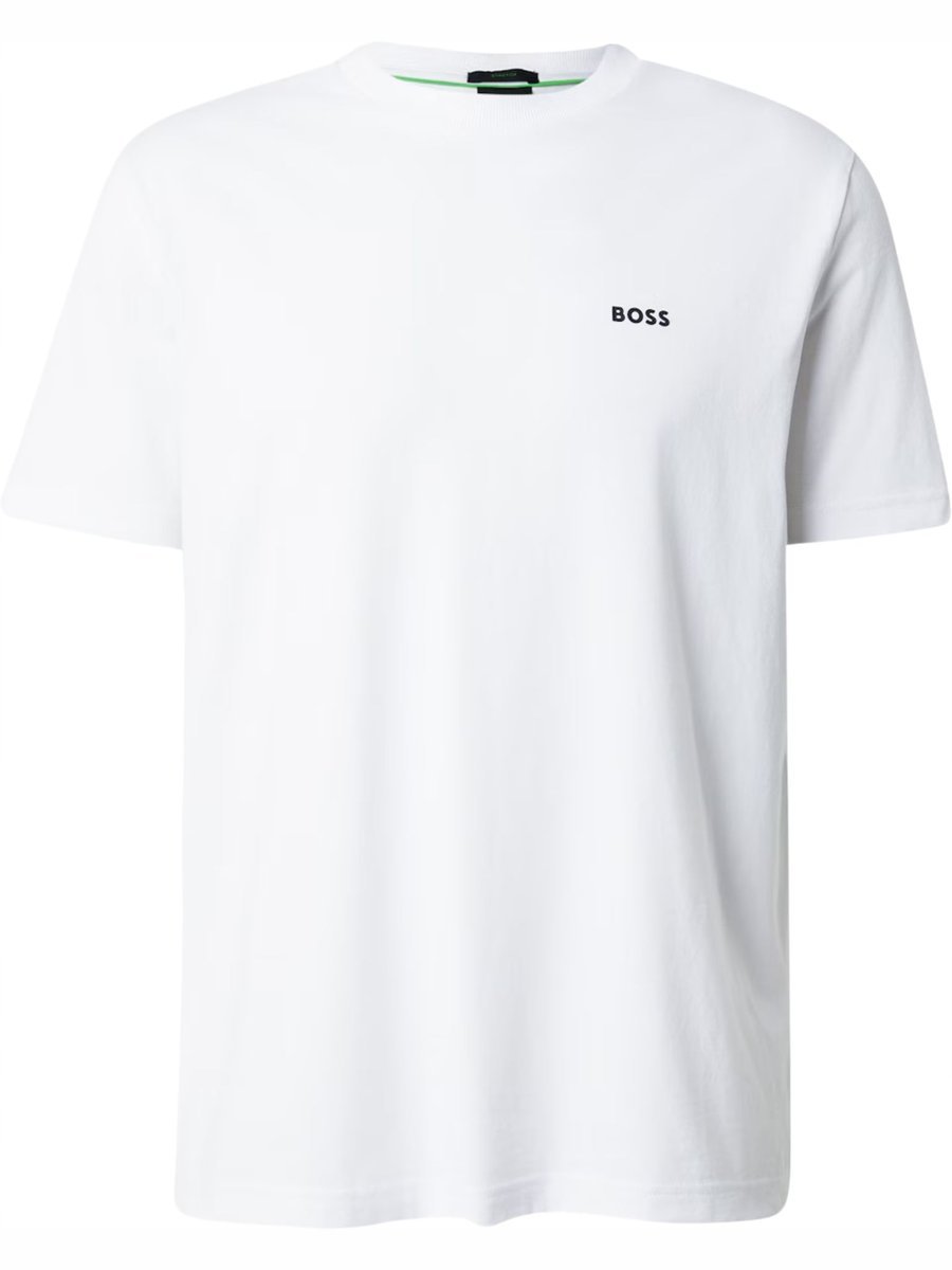T-shirt męski bawełniana koszulka BOSS 50506373 10256064 100 BIAŁY - M